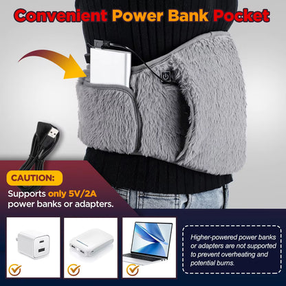 3-in-1 USB Electric Heating Abdomen & Hand Warmer Belt